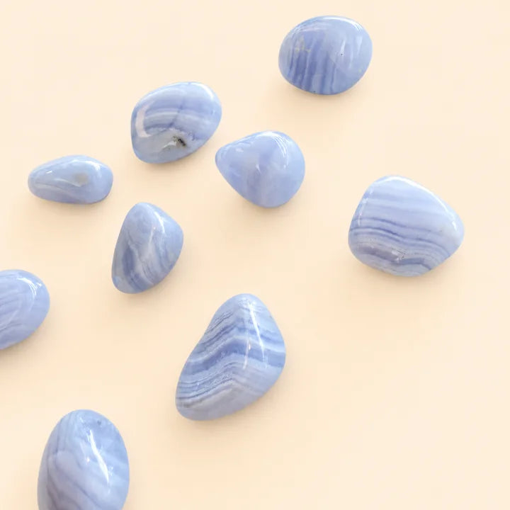 Agata Pizzo Blu Burattata