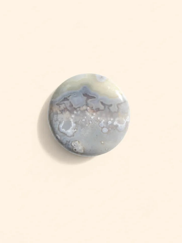 Palm Stone Agata Fiorita
