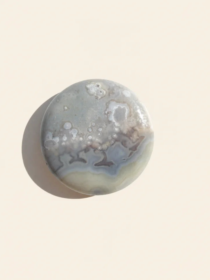 Palm Stone Agata Fiorita