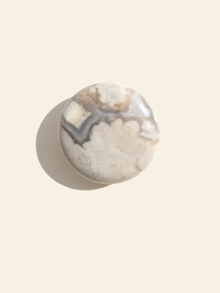 Palm Stone Agata Fiorita