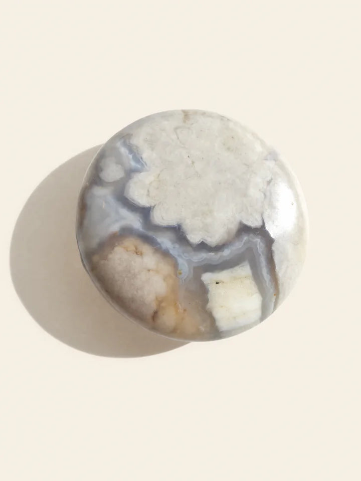 Palm Stone Agata Fiorita