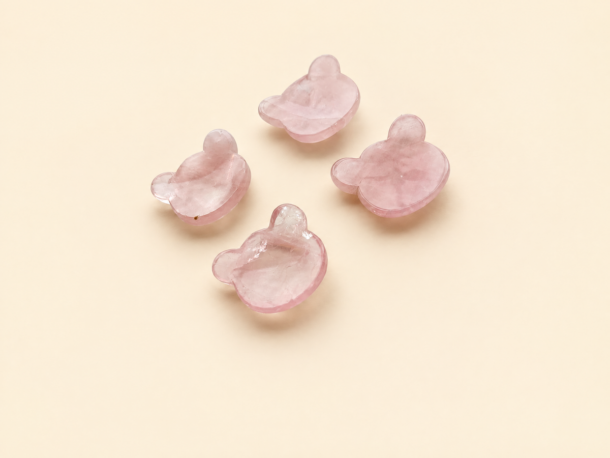 Teddy Worry Stone Quarzo Rosa