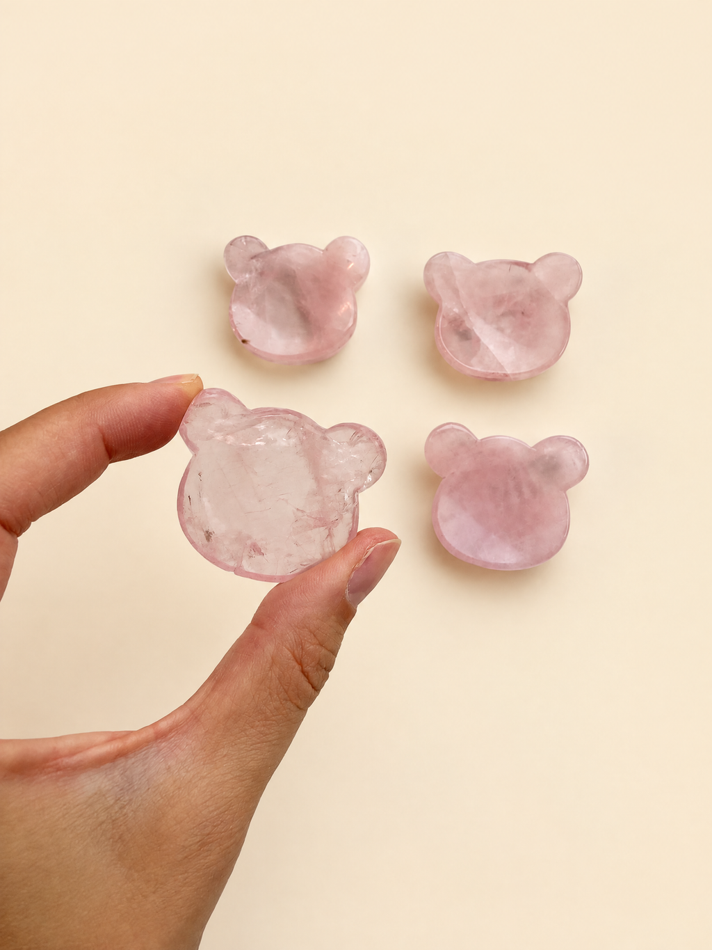 Teddy Worry Stone Quarzo Rosa