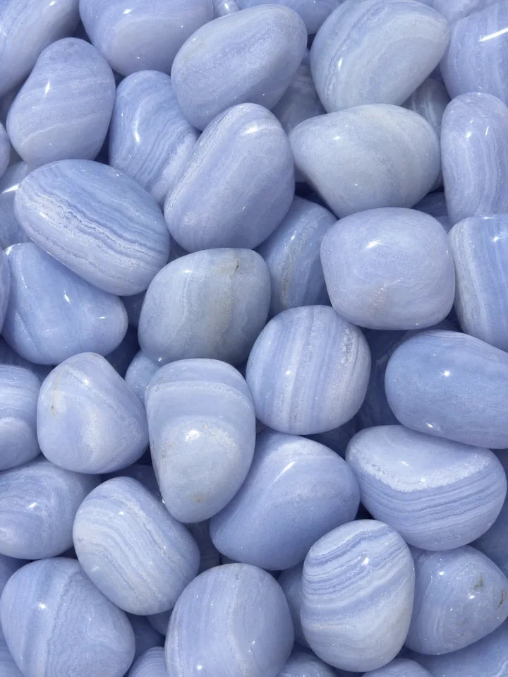 Agata Pizzo Blu Burattata