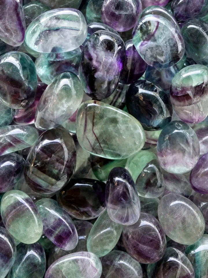 Fluorite Arcobaleno Burattata