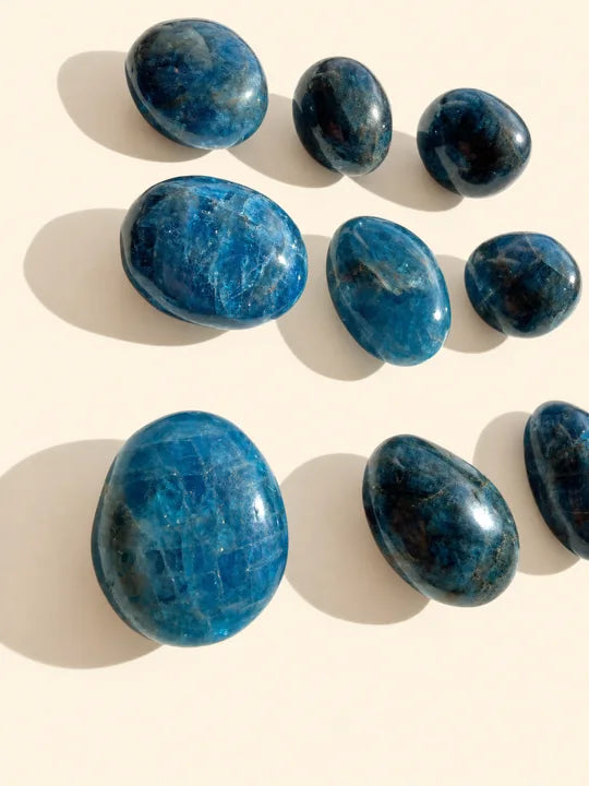 Palm Stone Apatite Blu Piccola