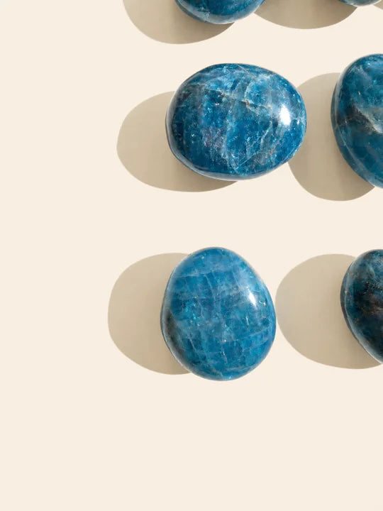 Palm Stone Apatite Blu Piccola