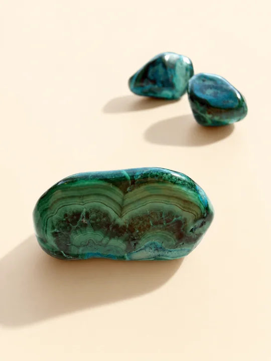 Malachite con Crisocolla Burattata