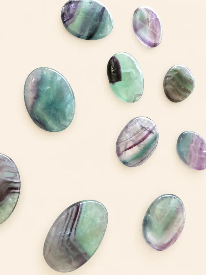 Fluorite Arcobaleno Burattata Piatta