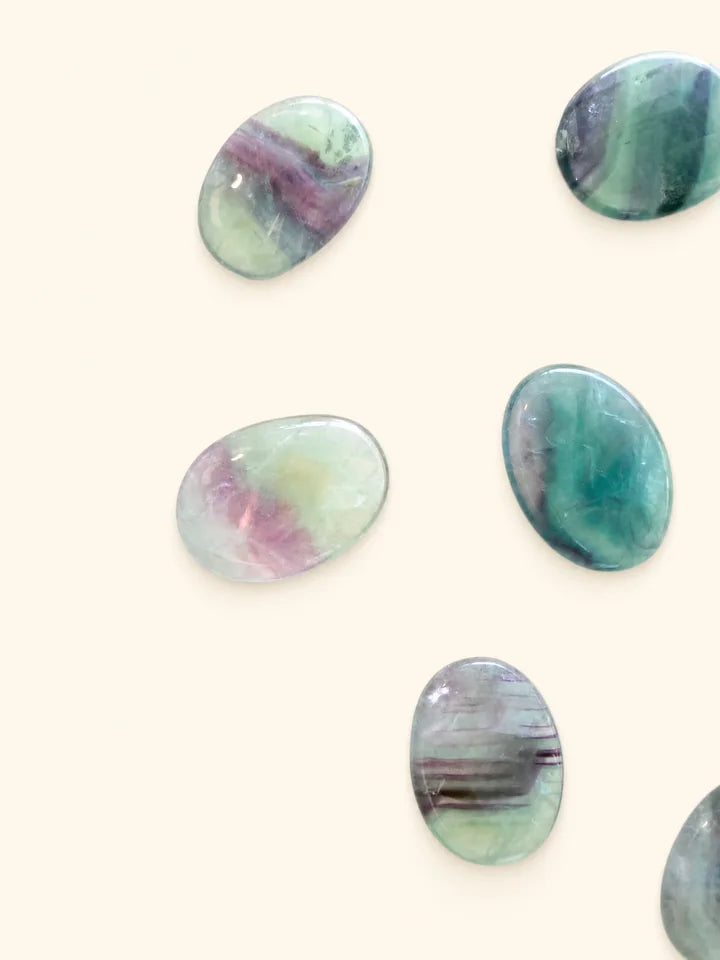 Fluorite Arcobaleno Burattata Piatta