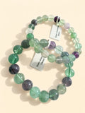 Bracciale Fluorite Multicolore 10mm