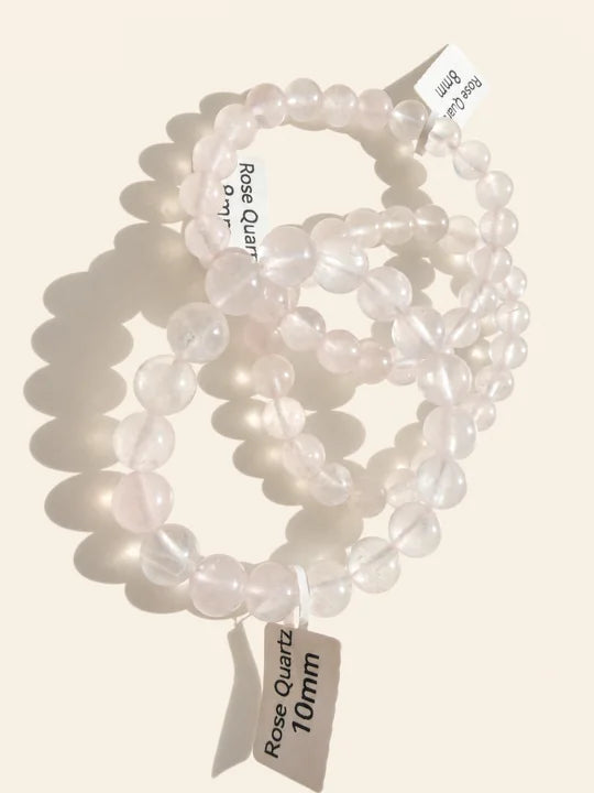 Bracciale Quarzo Rosa 8mm