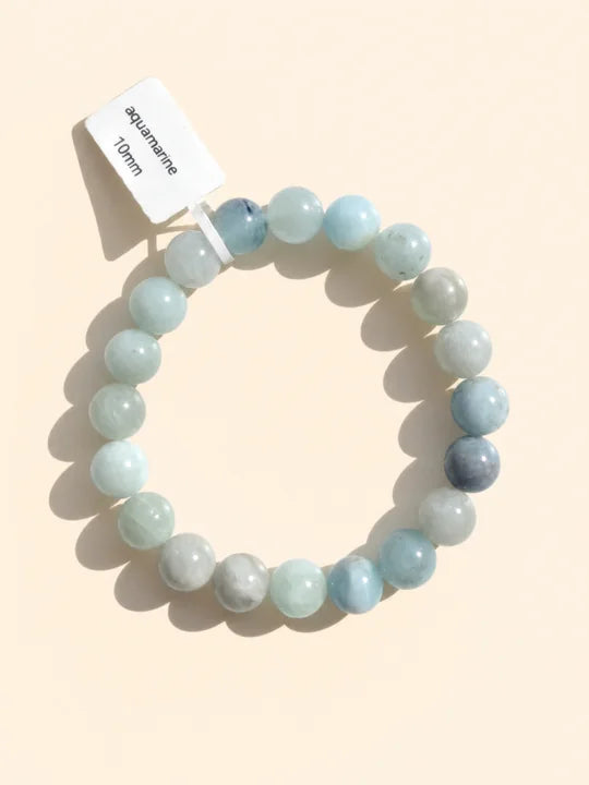 Bracciale Acquamarina 10mm