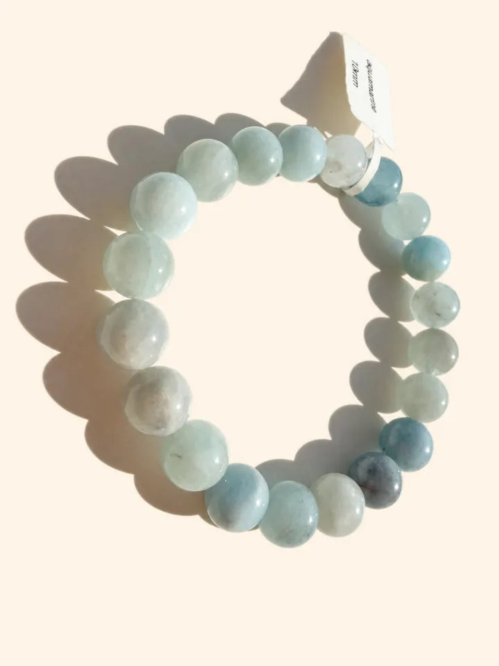 Bracciale Acquamarina 10mm
