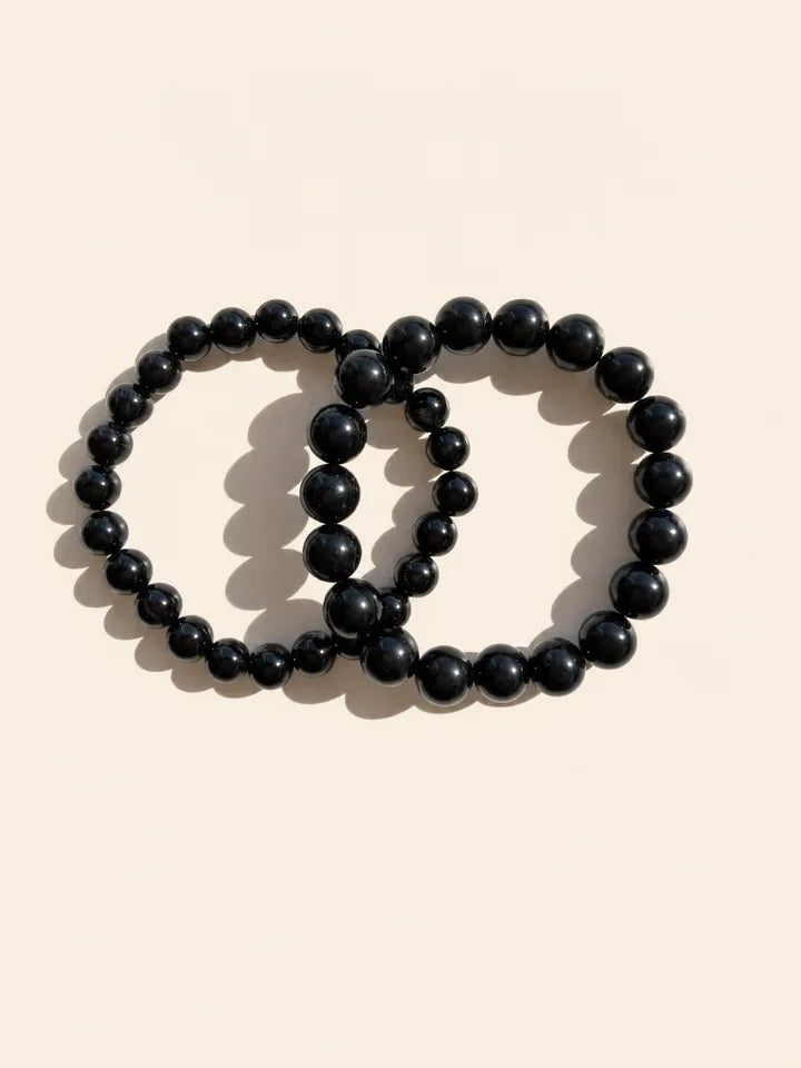 Bracciale Tormalina Nera 10mm