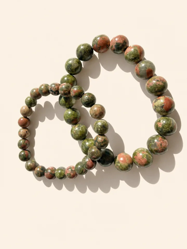 Bracciale Unakite 10 mm
