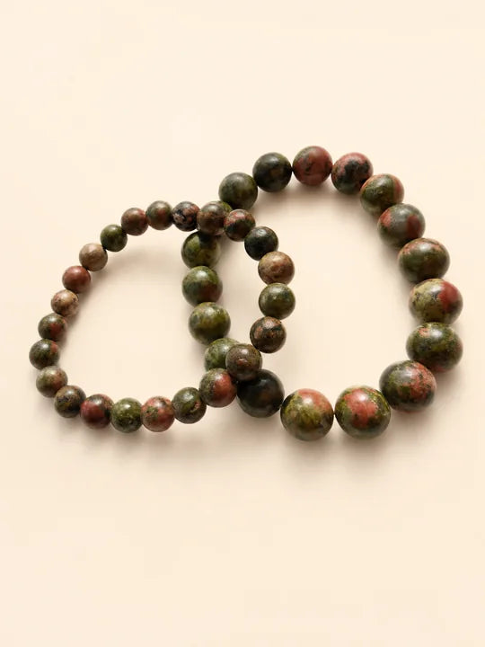 Bracciale Unakite 8mm